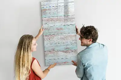 Magnetisch memobord van glas voor aan de muur in pastelkleuren