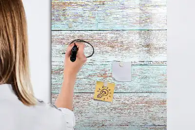 Magnetisch memobord van glas voor aan de muur in pastelkleuren