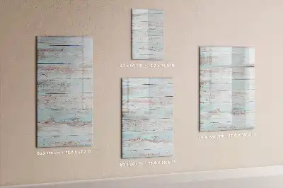 Magnetisch memobord van glas voor aan de muur in pastelkleuren
