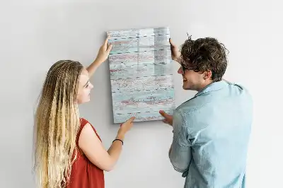 Magnetisch memobord van glas voor aan de muur in pastelkleuren