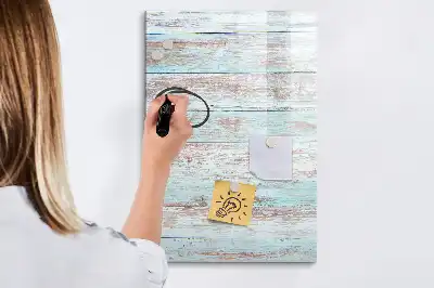 Magnetisch memobord van glas voor aan de muur in pastelkleuren