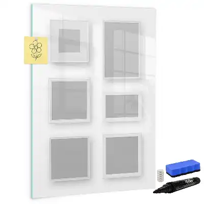 Glazen magneetbord met decoratieve print
