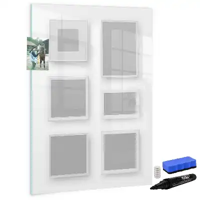 Glazen magneetbord met decoratieve print