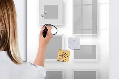 Glazen magneetbord met decoratieve print