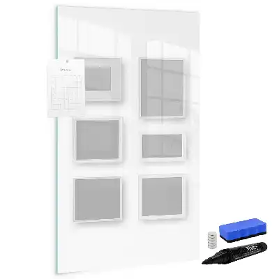 Glazen magneetbord met decoratieve print
