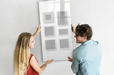 Glazen magneetbord met decoratieve print