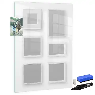 Glazen magneetbord met decoratieve print
