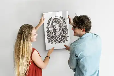 Magnetisch glazen memobord met afbeelding van Onze-Lieve-Vrouw van Guadalupe
