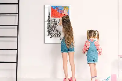 Magnetisch glazen memobord met afbeelding van Onze-Lieve-Vrouw van Guadalupe