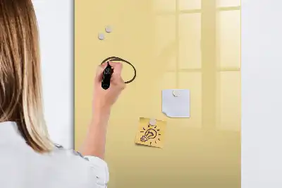 Glazen magneetbord met decoratieve print crème