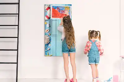 Magnetisch memobord van glas uitvoering voor strandliefhebbers