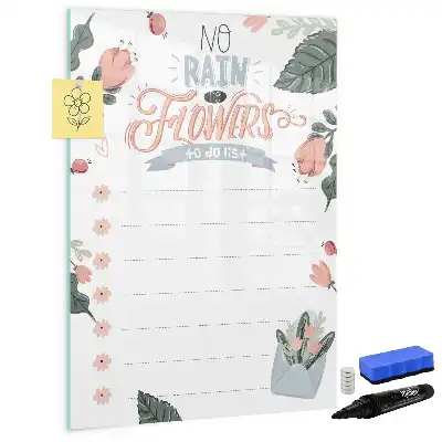 Magnetisch glazen memobord voor aan de muur decoratieve lijst