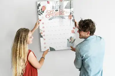 Magnetisch glazen memobord voor aan de muur decoratieve lijst