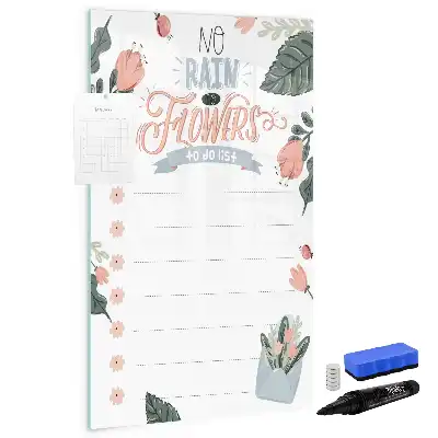Magnetisch glazen memobord voor aan de muur decoratieve lijst