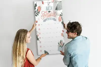 Magnetisch glazen memobord voor aan de muur decoratieve lijst