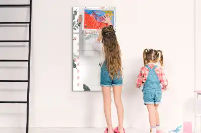 Magnetisch glazen memobord voor aan de muur decoratieve lijst