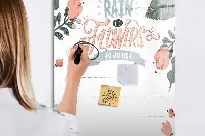 Magnetisch glazen memobord voor aan de muur decoratieve lijst