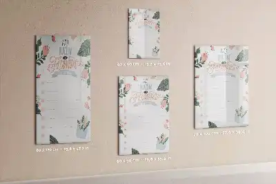 Magnetisch glazen memobord voor aan de muur decoratieve lijst