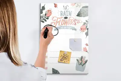 Magnetisch glazen memobord voor aan de muur decoratieve lijst