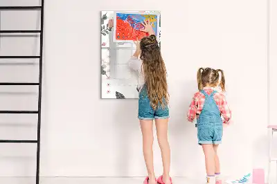 Magnetisch glazen memobord voor aan de muur decoratieve lijst