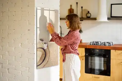Magnetisch memobord van glas zandbank voor aan de muur