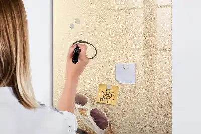 Magnetisch memobord van glas zandbank voor aan de muur