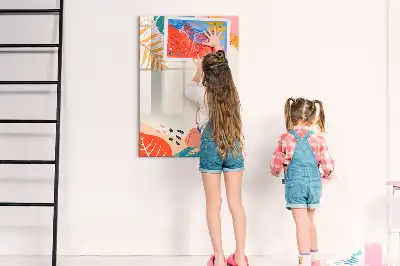 Magnetisch glazen memobord voor aan de muur zomerbloem design