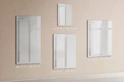 Glazen weekplanner magnetisch memobord voor aan de muur