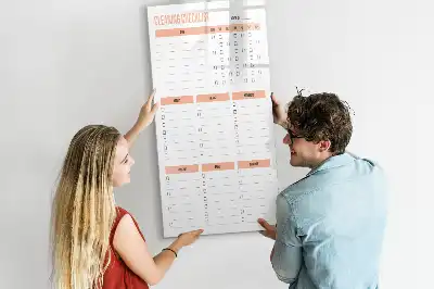 Magnetisch glazen memobord voor aan de muur schoonmaaklijst