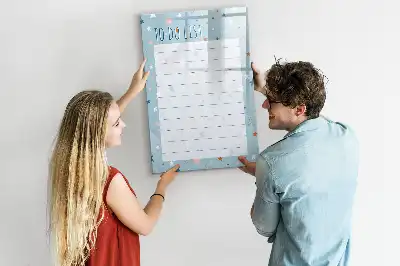 Magnetisch glazen memobord voor aan de muur to-do lijst