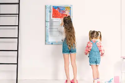 Magnetisch glazen memobord voor aan de muur to-do lijst