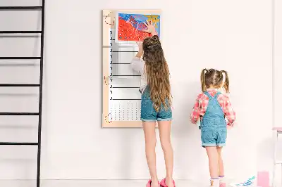 Glazen magneetbord met to-do lijst print decoratief whiteboard