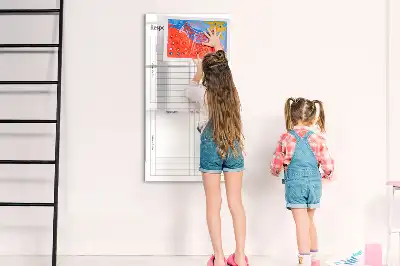 Glazen magneetbord met takenlijst print met decoratieve opdruk