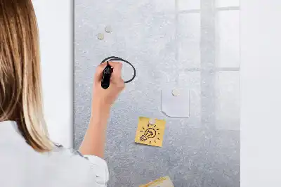 Magnetisch glazen memobord voor aan de muur ontwerp stuk taart