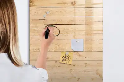 Magnetisch memobord van glas voor aan de muur