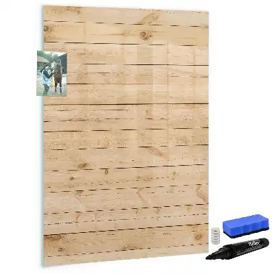 Magnetisch memobord van glas voor aan de muur