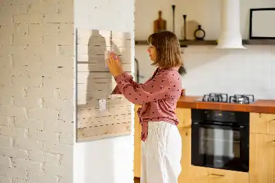 Magnetisch memobord van glas voor aan de muur