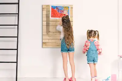 Magnetisch memobord van glas voor aan de muur
