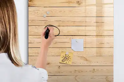 Magnetisch memobord van glas voor aan de muur