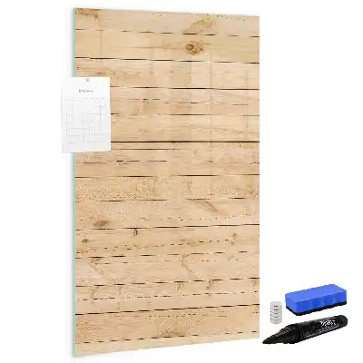 Magnetisch memobord van glas voor aan de muur