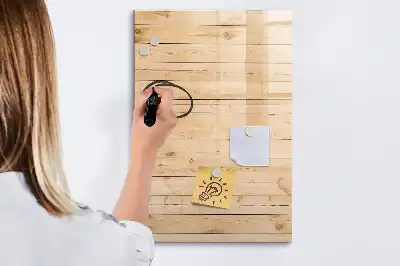 Magnetisch memobord van glas voor aan de muur