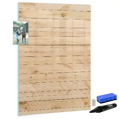 Magnetisch memobord van glas voor aan de muur