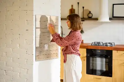 Magnetisch memobord van glas voor aan de muur