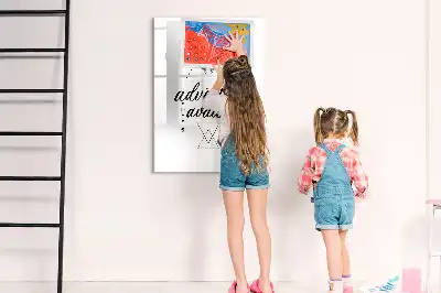 Glazen magneetbord met decoratieve print met Avontuur thema
