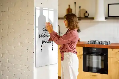 Magnetisch memobord van glas ontwerp Avontuur voor aan de muur