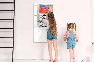 Magnetisch memobord van glas ontwerp Avontuur voor aan de muur