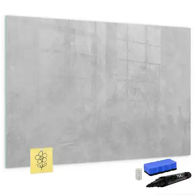 Magnetisch glazen schrijfbord voor notities en foto's met stenen muur print