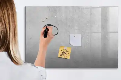 Magnetisch glazen schrijfbord voor notities en foto's met stenen muur print