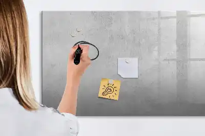 Magnetisch glazen schrijfbord voor notities en foto's met stenen muur print
