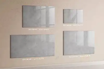 Magnetisch glazen schrijfbord voor notities en foto's met stenen muur print